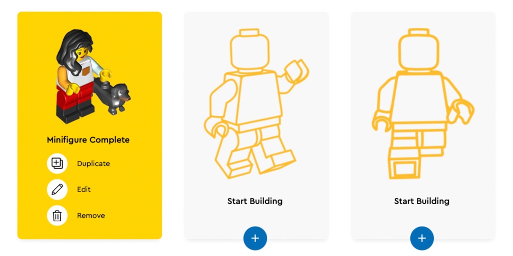 LEGO Build a Minifigure Online select
